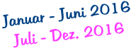 Januar - Juni 2016 Juli - Dez. 2016