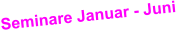 Seminare Januar - Juni